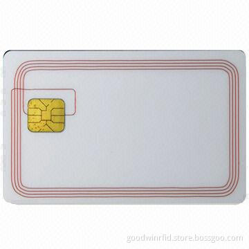 Combi card with contactless ID cards and contact chip SLE5528 or 5542 together in one card